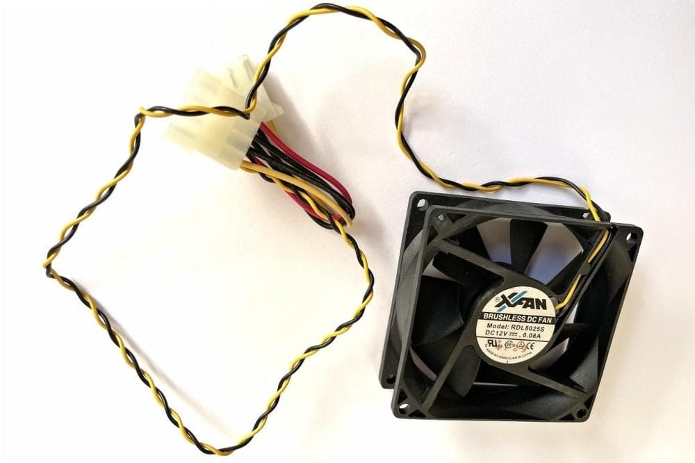 EUROCASE ventilátor 80mm, 12V/0, 08A (molex) 1
