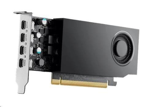 DELL NVIDIA RTX A1000 8 GB GDDR6 full height PCIe 4.0x8 4 mDP Graphics Card 1