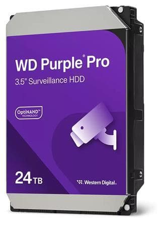 WD PURPLE PRE WD241PURP 24TB, SATA III 3.5", 512MB 7200RPM, 287MB/s, CMR