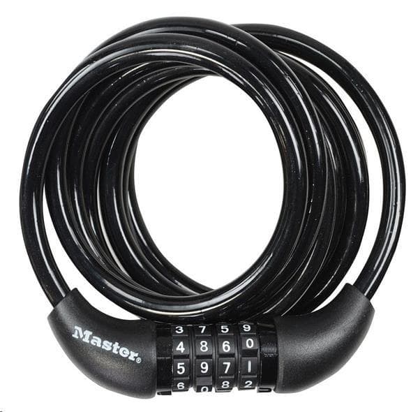 Master Lock Špirálový kombinačný zámok na bicykel 8221EURDPRO - 1, 8m