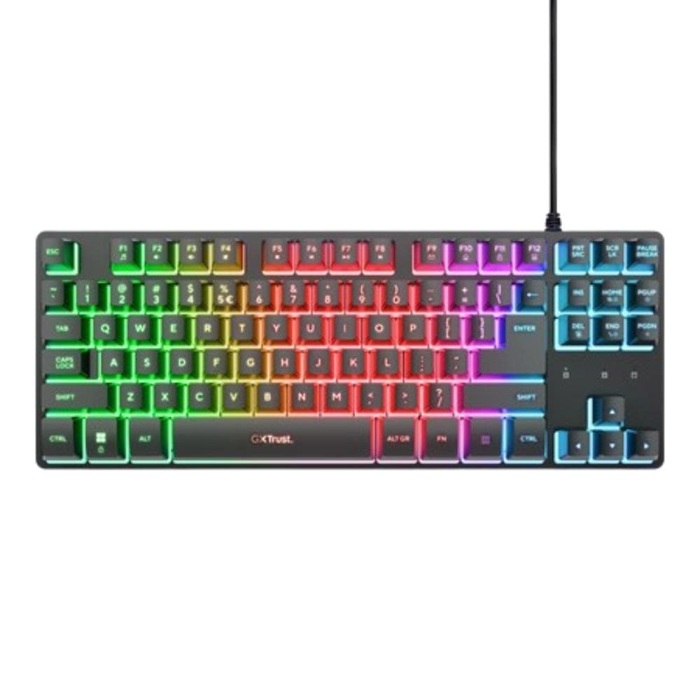 TRUST Klávesnica GXT 833 Thado, Membránová, USB, RGB, čierna 1
