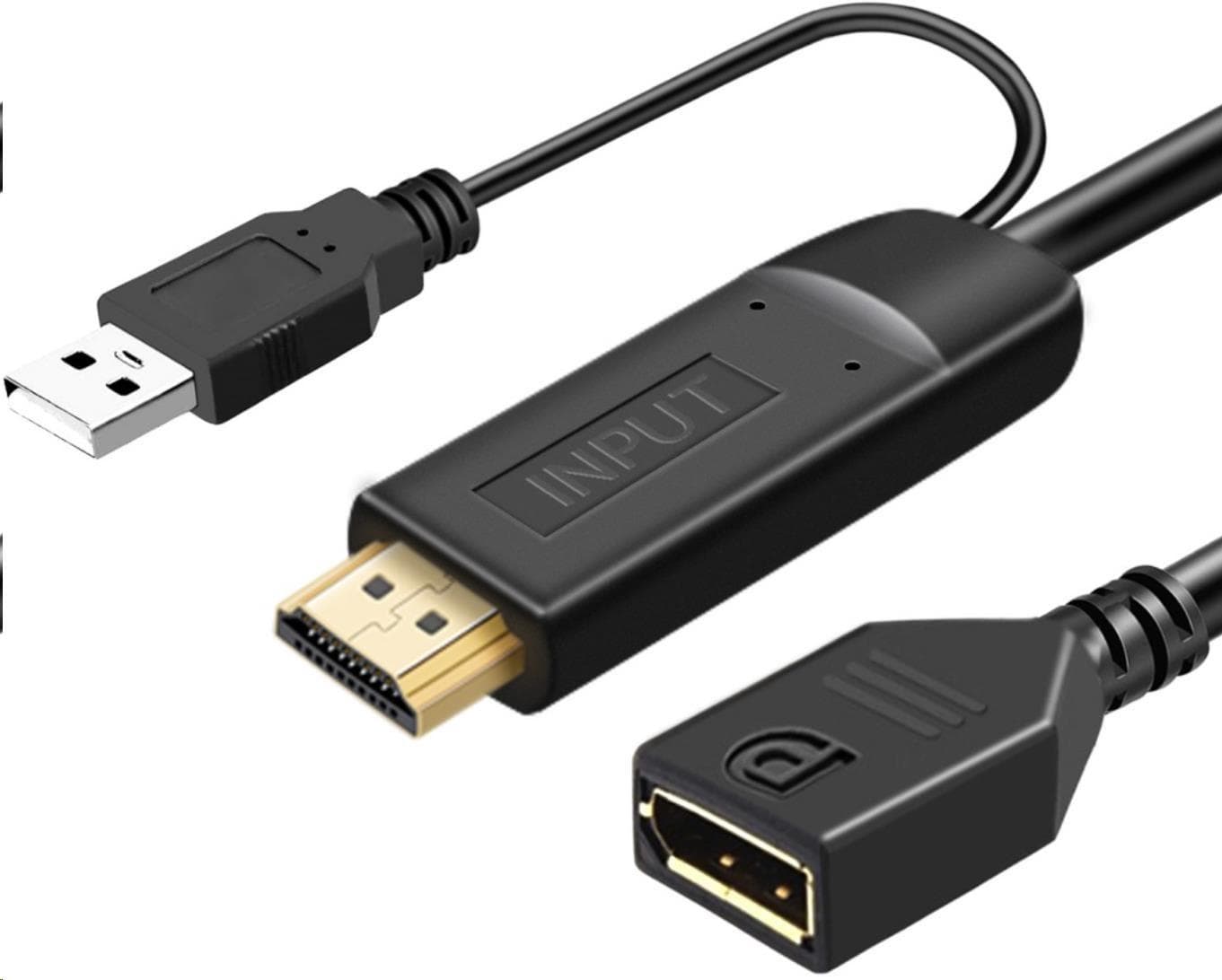 PremiumCord Adaptér HDMI 2.0 na DisplayPort 1.2 rozlíšenie 4K @ 60Hz 25cm