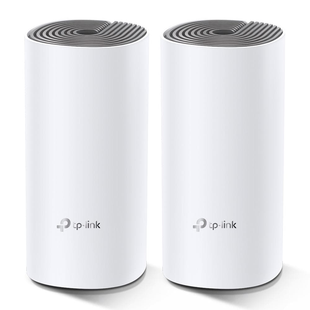 TP-Link AC1200 Whole-home Mesh WiFi System Deco E4 (2-pack), 2x10/100 RJ45 1