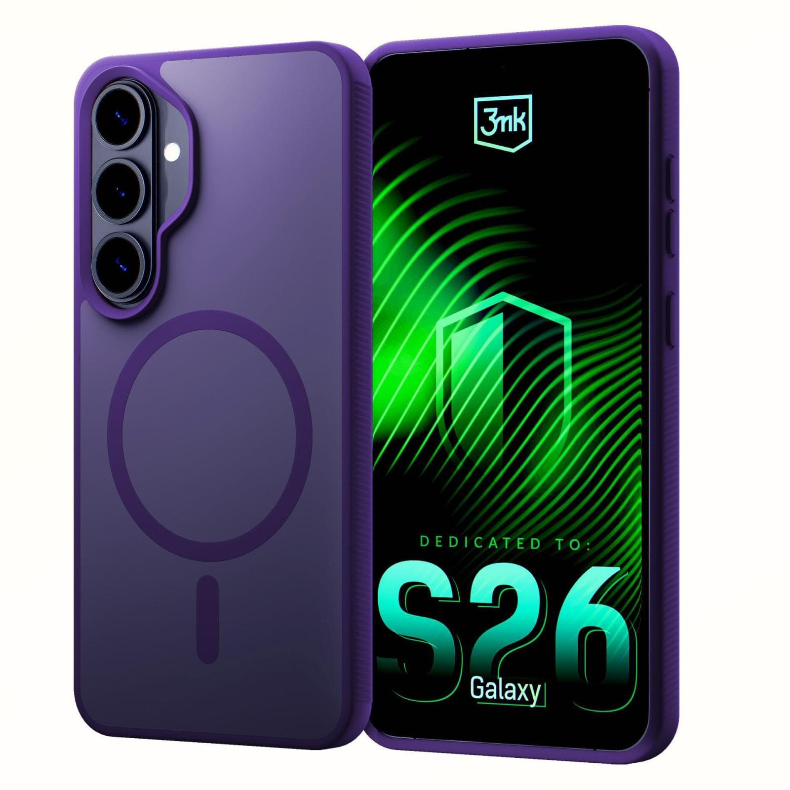 3mk ochranný kryt Smoke MagCase Purple pre Samsung Galaxy S26 1