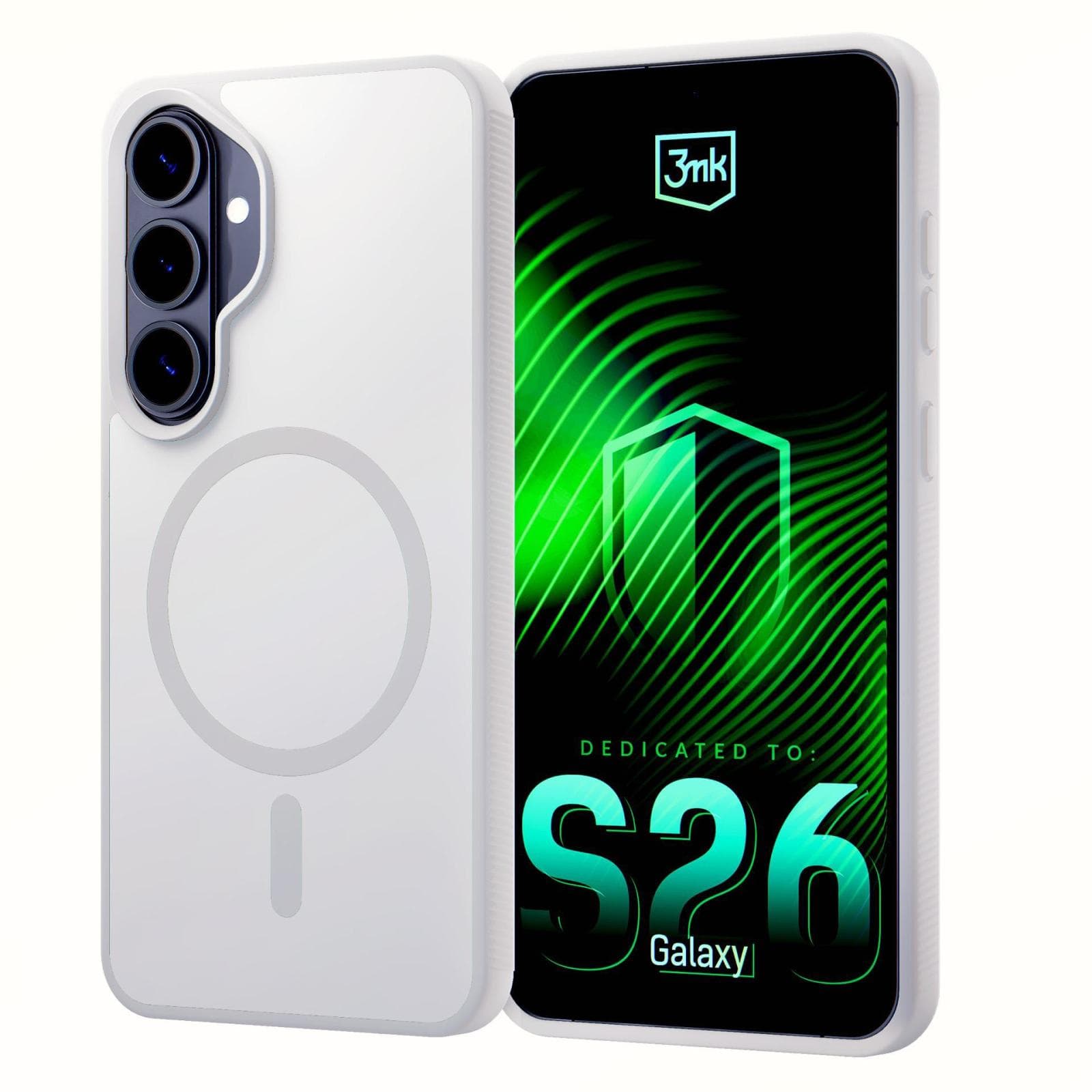 3mk ochranný kryt Smoke MagCase White pre Samsung Galaxy S26+ 1