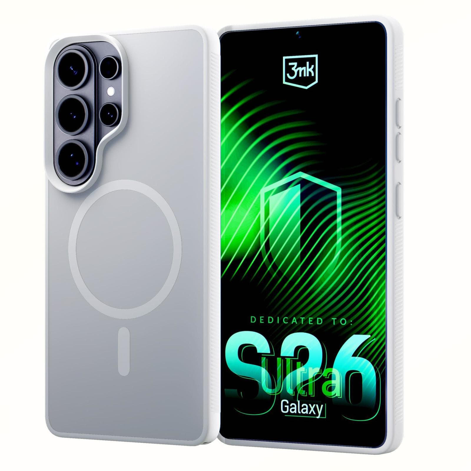 3mk ochranný kryt Smoke MagCase White pre Samsung Galaxy S26 Ultra 1