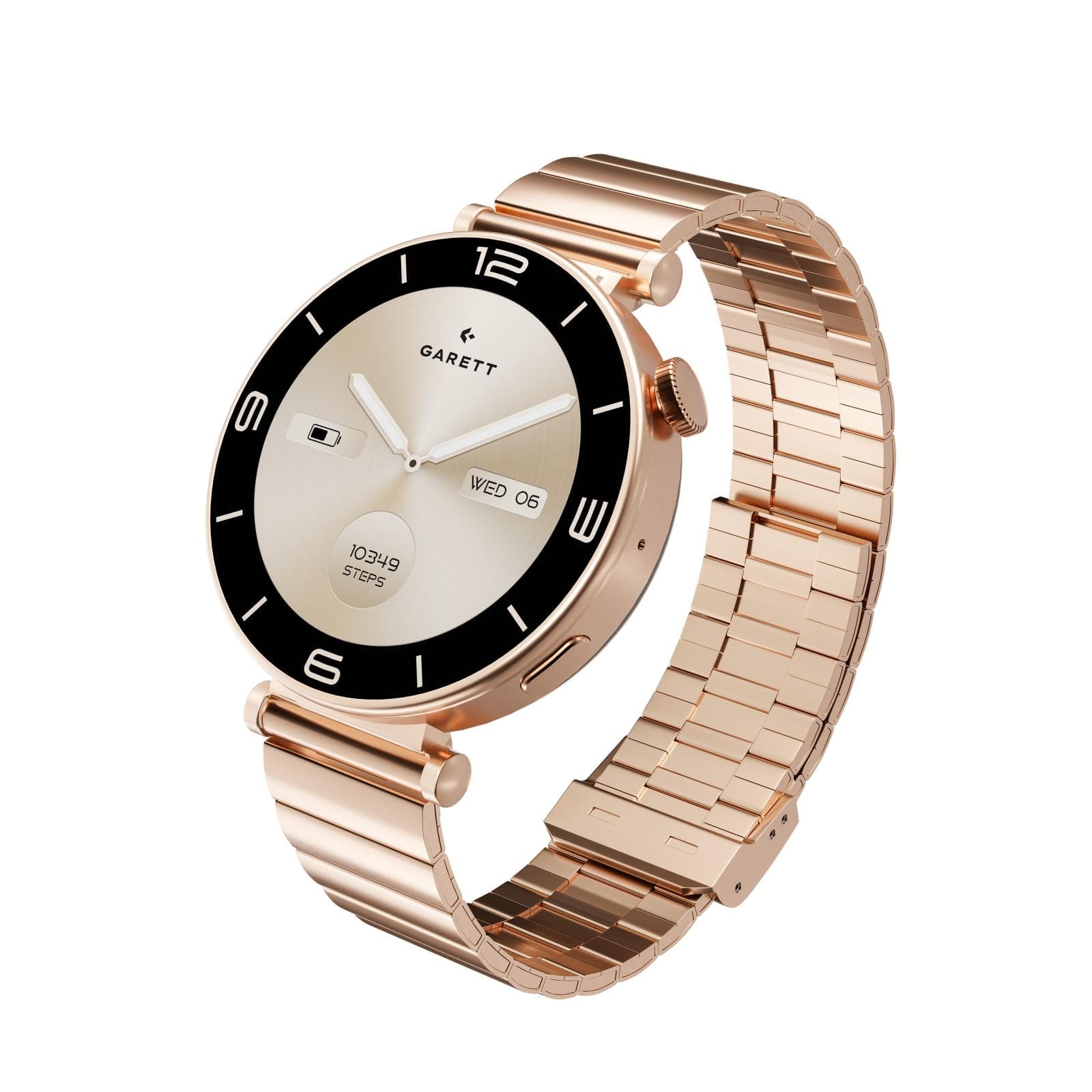 Garett Smartwatch ROSE zlatá, Solid steel 1