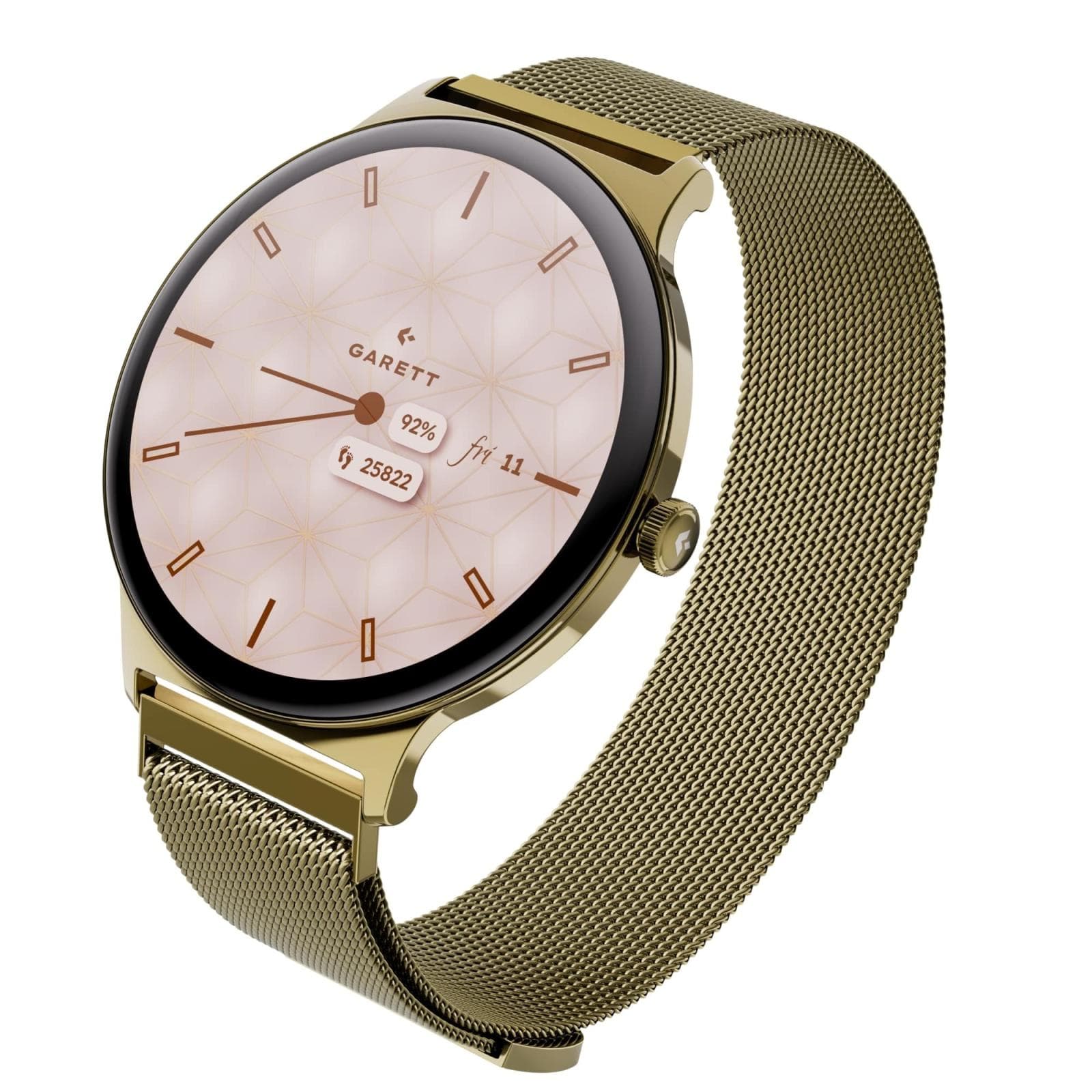 Garett Smartwatch Verona 2 zlatá MESH steel 1