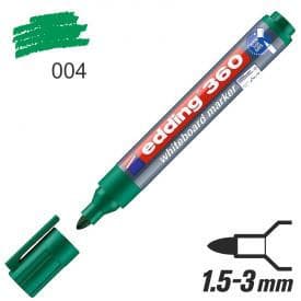 Popisovač Edding 360 na biele tabule zelený okrúhly hrot 1,5-3mm 1
