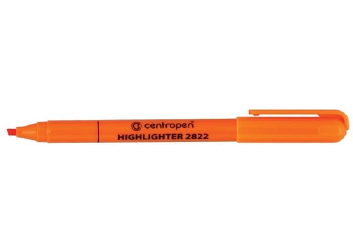 Zvýrazňovač Centropen 2822 oranžový klinový hrot šírka 1-3mm 1