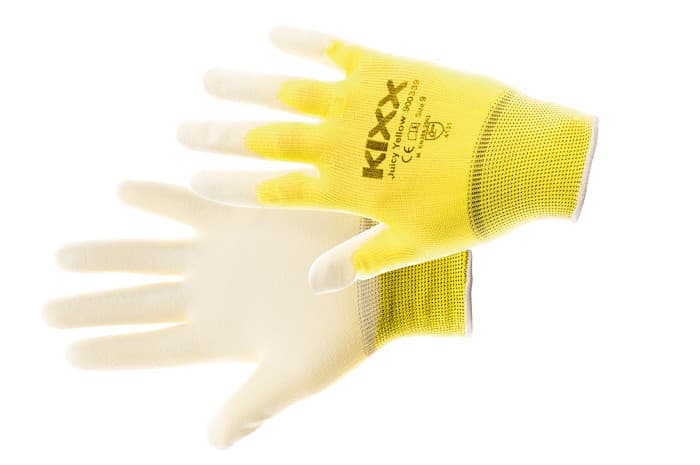 JUICY YELLOW rukavicenylonové PU dla žltá 7 1