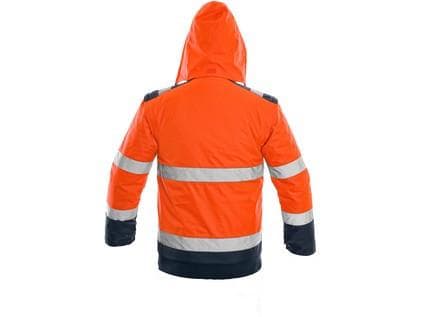 Bunda CXS LUTON, výstražná, pánska, oranžovo-modrá, veľ. S 1