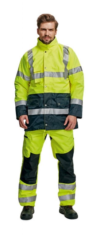 BI ROAD bunda HV oranžová/navy M 1
