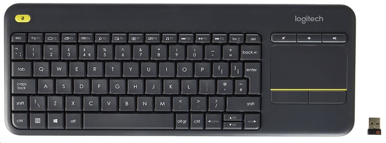 Logitech Wireless Keyboard K400 PLUS, UK 1