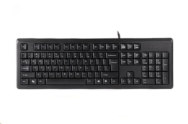 A4tech KR-92, klávesnica, CZ/US, USB, čierna 1