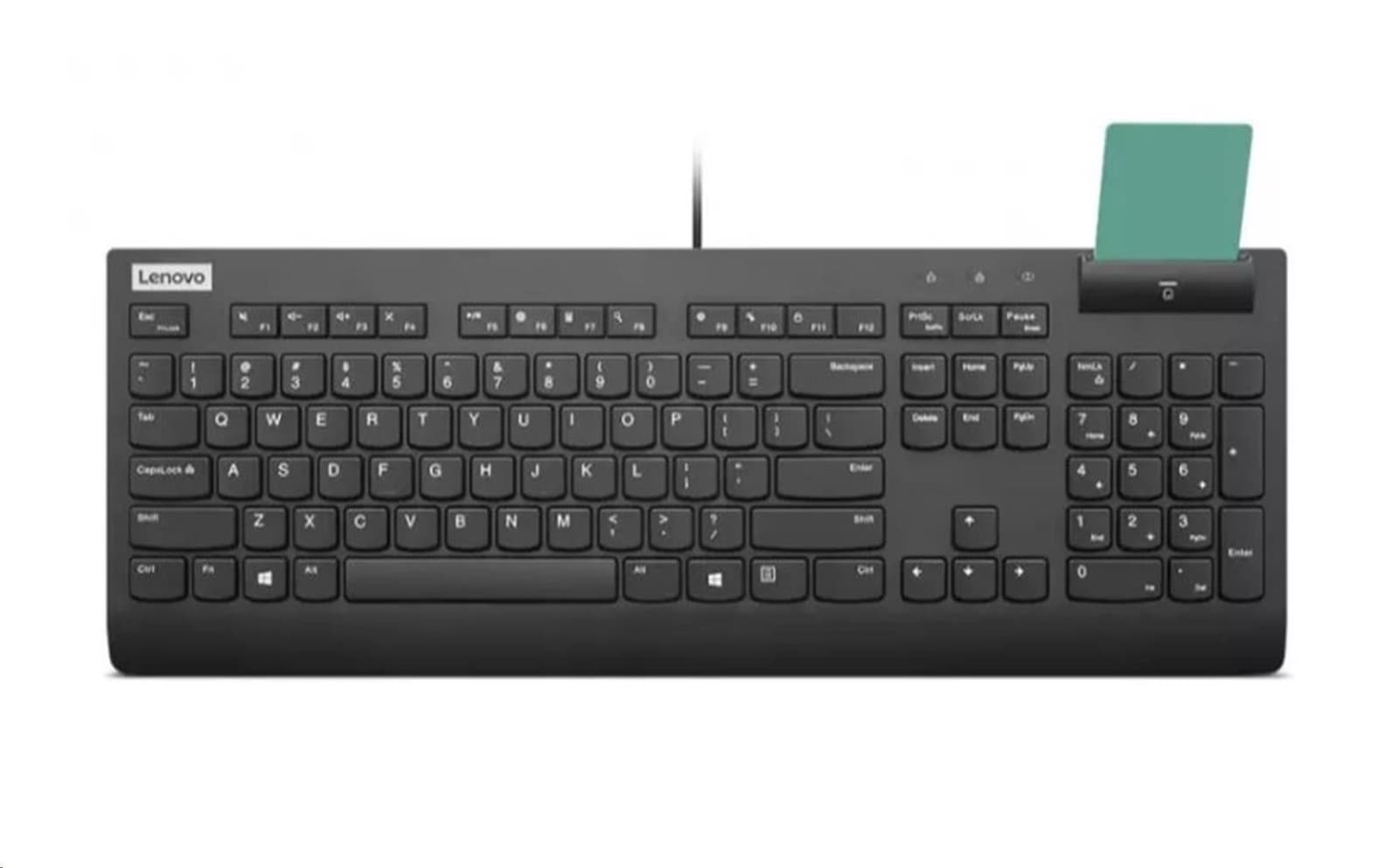 LENOVO klávesnica drôtová Smartcard Keyboard II CZ/SK - USB, čierna 1
