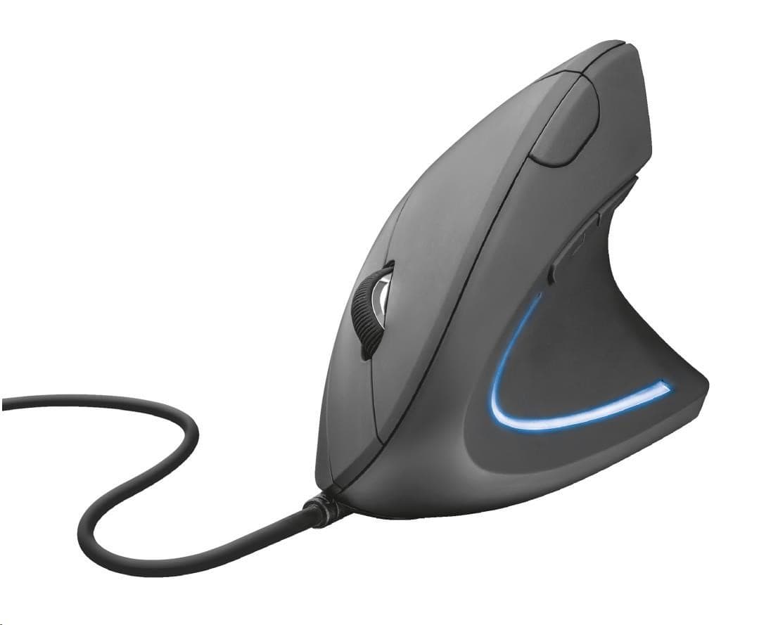 TRUST Myš Verto ergonomic mouse USB, black (čierna) 1