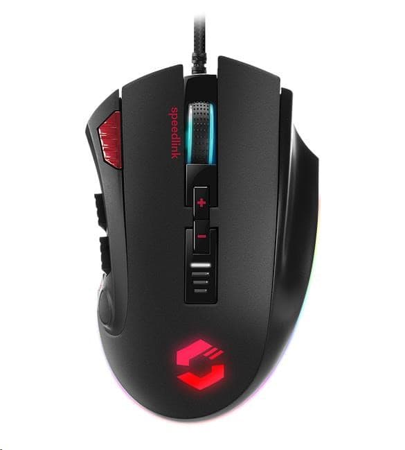 SPEED LINK myš TARIOS RGB Gaming Mouse, USB, čierna