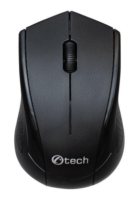 C-TECH myš WLM-07, bezdrôtová, 1200DPI, 3 tlačidlá, USB nano receiver, čierna 1