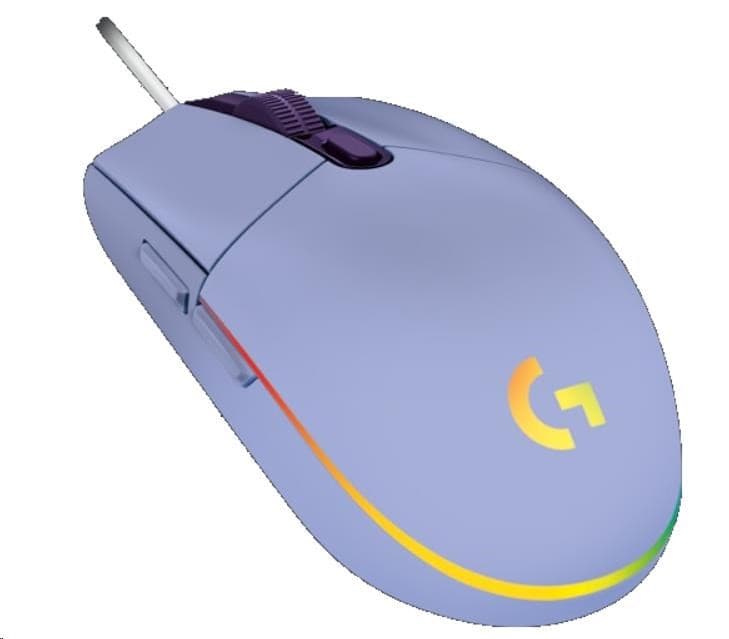 Logitech herná myš Gaming Mouse G203 LIGHTSYNC 2nd Gen, EMEA, USB, lilac 1