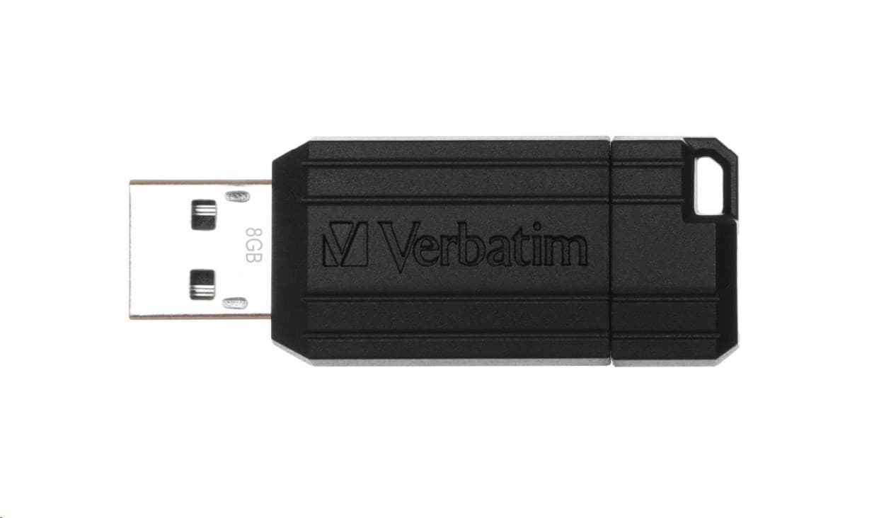 VERBATIM Flash Disk 8GB Store 'n' Go PinStripe, čierna 1