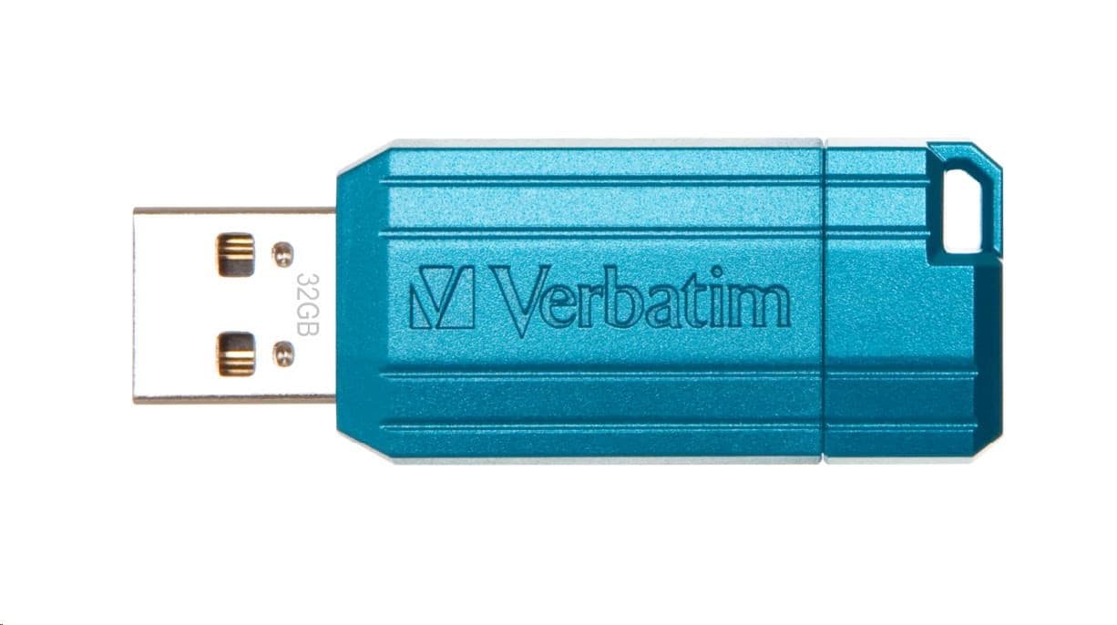 VERBATIM Flash Disk 32GB Store 'n' Go PinStripe, karibská modrá 1
