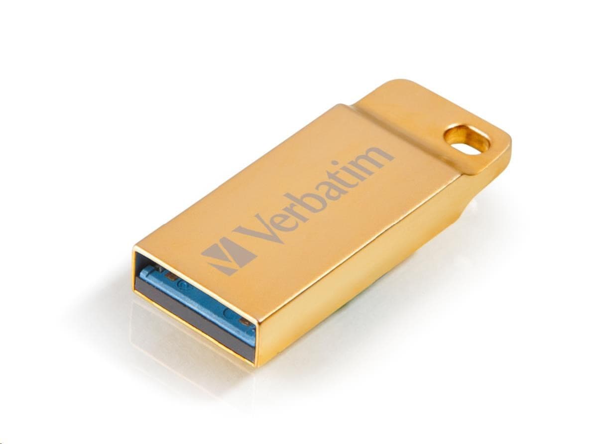 VERBATIM Flash Disk 64GB Metal Executive, USB 3.0, zlatá 1