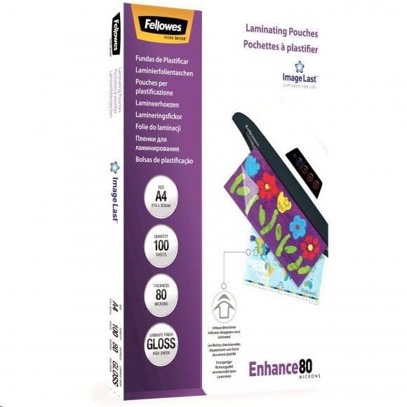 Laminovacie fólie Fellowes A4 80 mic ImageLast, balenie 100 ks 1
