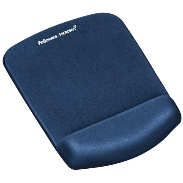 Podložka pod myš a zápästie Fellowes PlushTouch modrá 1