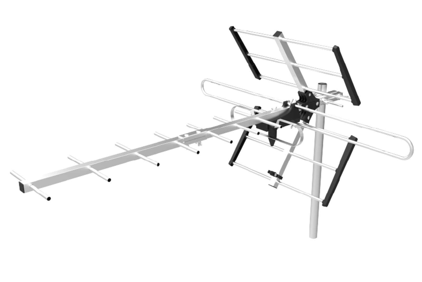 EVOLVEO Flexi 1, pasívna vonkajšia DAB+/DVB-T2 anténa, filter LTE, 4G, 5G 1