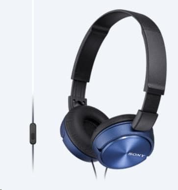 SONY stereo slúchadlá MDR-ZX310, modrá