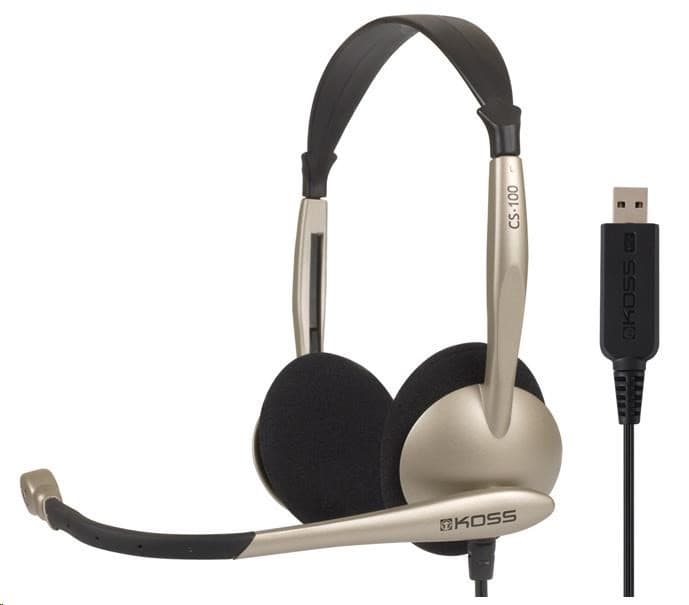 KOSS slúchadlá CS100 USB, slúchadlá s mikrofónom, bez kódu