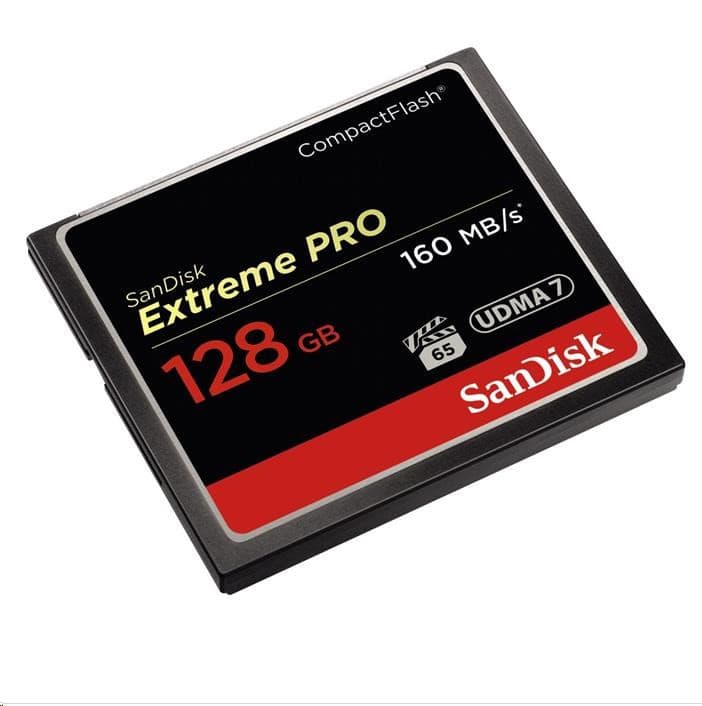 SanDisk Compact Flash 128GB Extreme Pro (160MB/s) VPG 65, UDMA 7 1