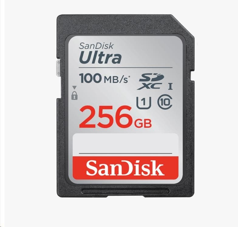 SanDisk SDXC karta 256GB Ultra (100MB/s Class 10 UHS-I) 1