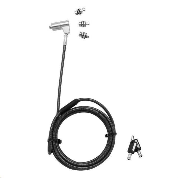 DICOTA Universal Security Cable Lock, 3 Exchangeable heads fits all slots, masterkeyed 1