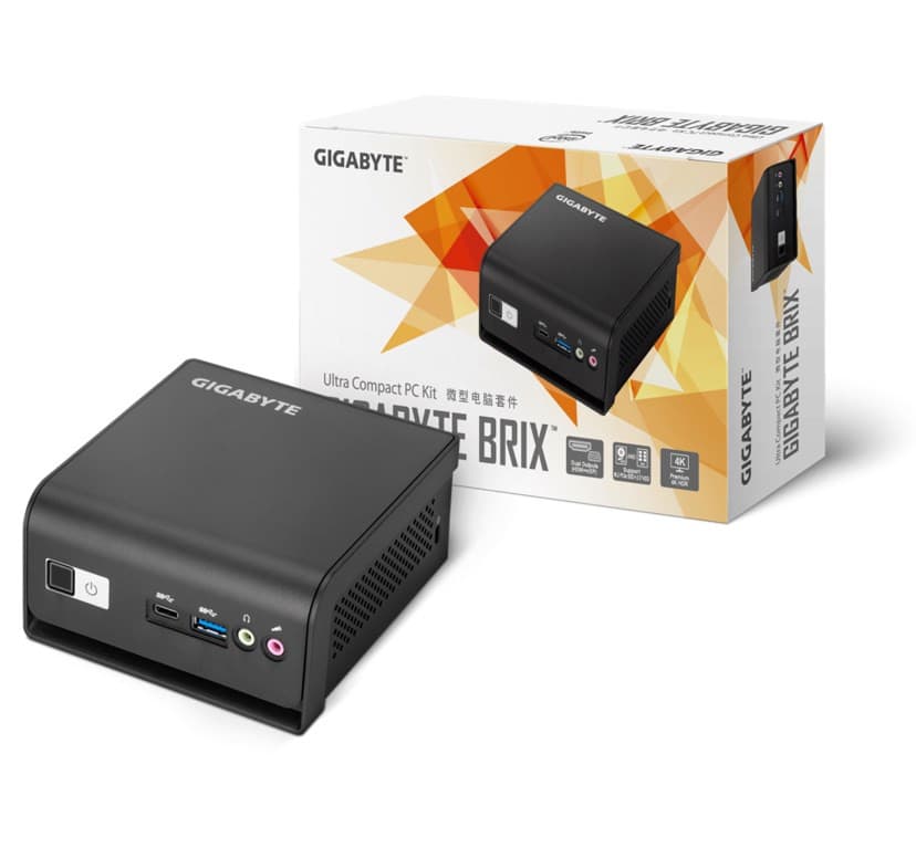 GIGABYTE BRIX GB-BMCE-4500C Fanless, Intel Celeron N4500, 1xSO-DIMM DDR4, WiFi 1