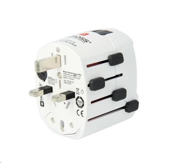 SKROSS cestovný adaptér PRO, 6.3A max., uzemnený, univerzálny pre celý svet