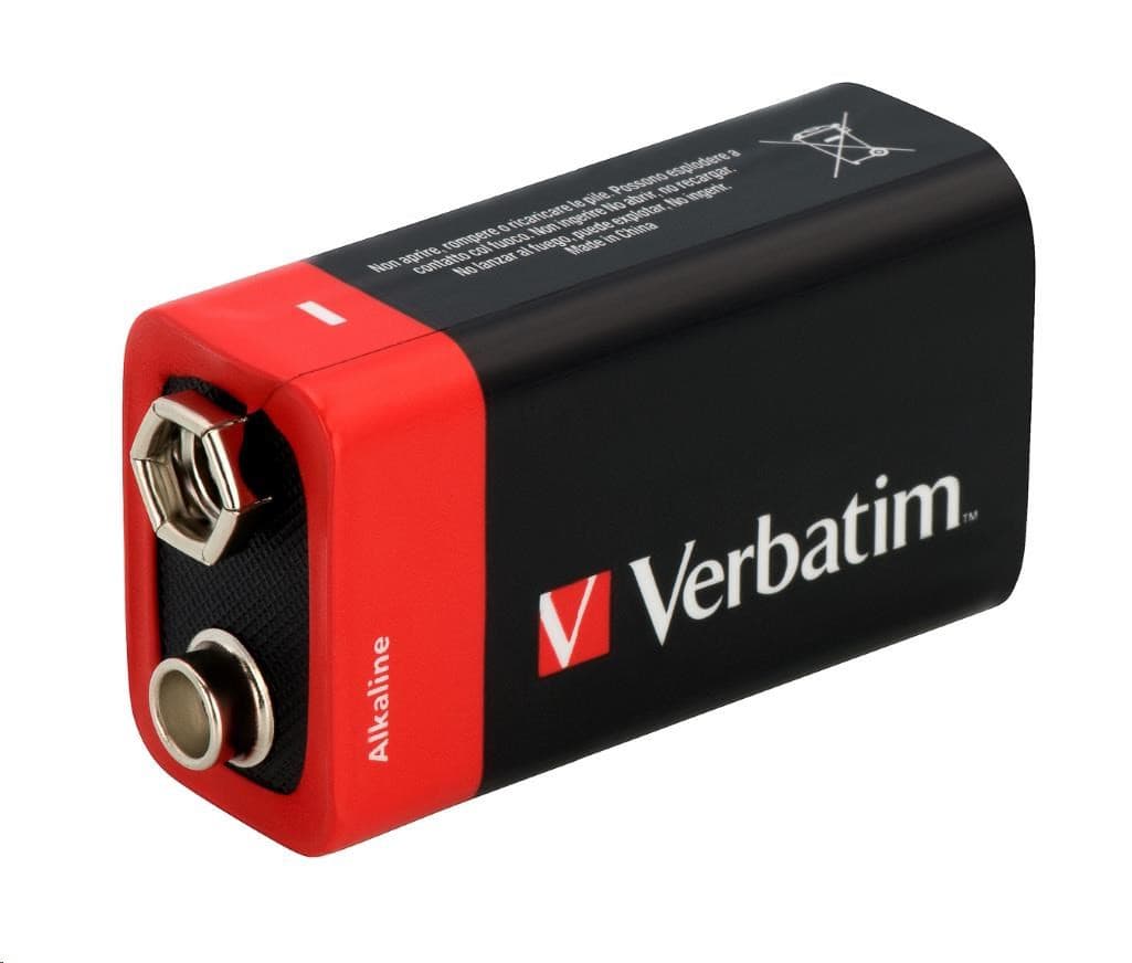 VERBATIM Alkalické batérie 9V, 1 PACK, 6LR61 1