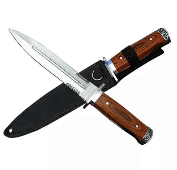 Vojenský poľovný nôž/dýka s puzdrom 28 cm 1