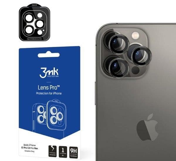 3mk Lens Protection Pro pre Apple iPhone 14 Pro / iPhone 14 Pro Max, grafitová 1