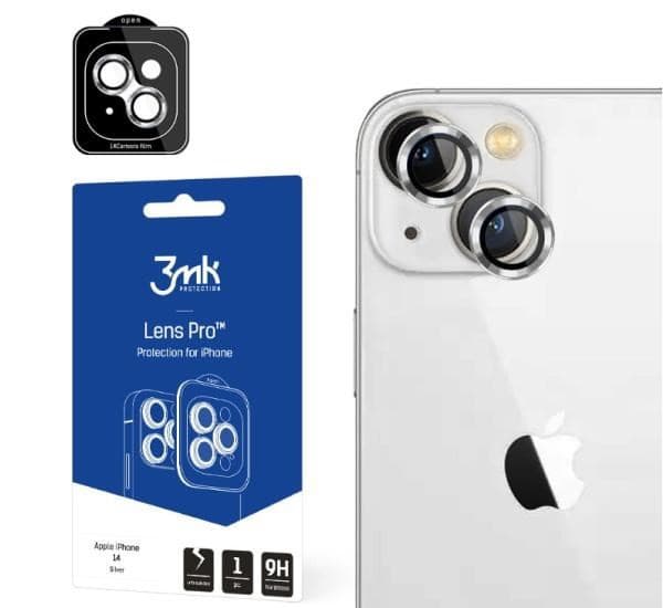 3mk Lens Protection Pro pre Apple iPhone 14, strieborná 1