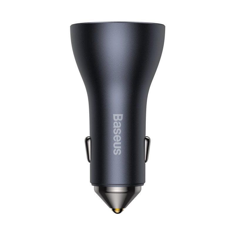 Baseus rýchlonabíjací adaptér do automobilu 2*USB-C + USB-A 65W tmavo šedá 1