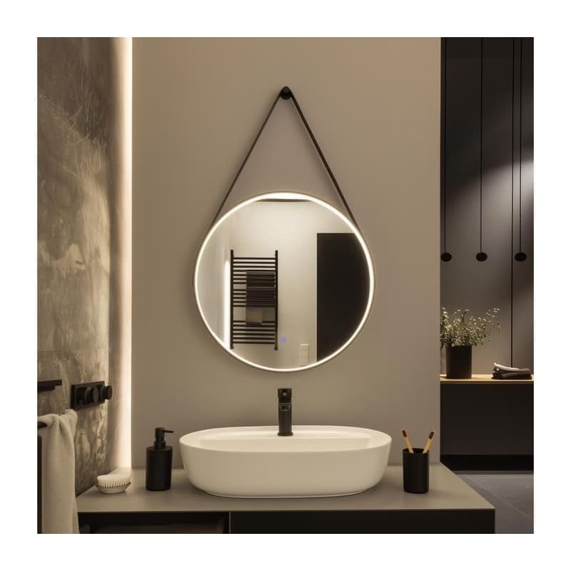 Brilagi - LED kúpeľňové zrkadlo PALANZO LED/19W/230V priemer 60 cm IP44 CRI 90 stmievateľné + CCT FG-MIR-0019-60