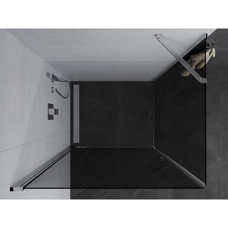 MEXEN/S - Pretória sprchovací kút 100x120, grafit, chróm 852-100-120-01-40 6