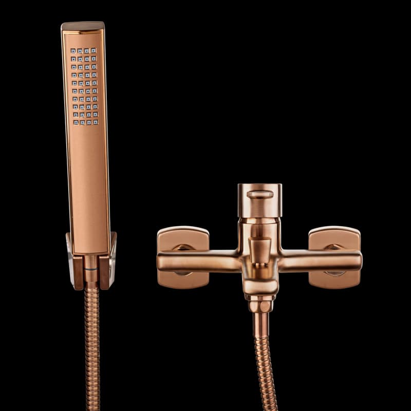 INVENA - Vaňová batéria GLAMOUR vrátane sprchového setu, meď BW-02-014-V 3