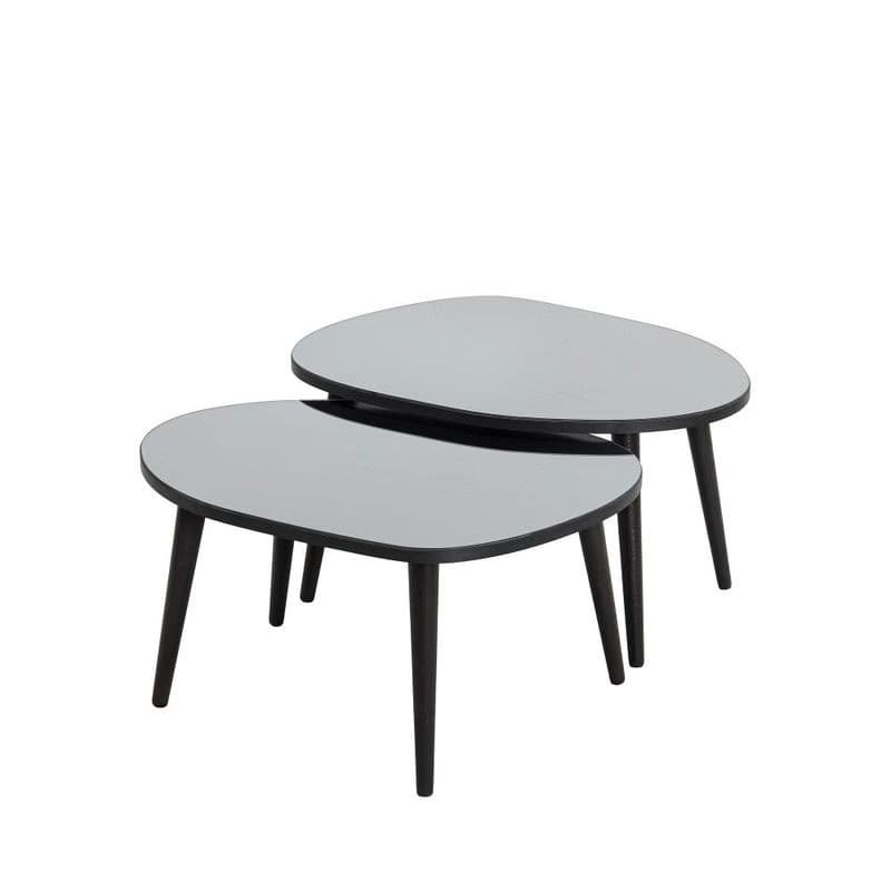 Sada odkladacích stolíkov (2 kusy) Gusto Set- Black, Fume 2