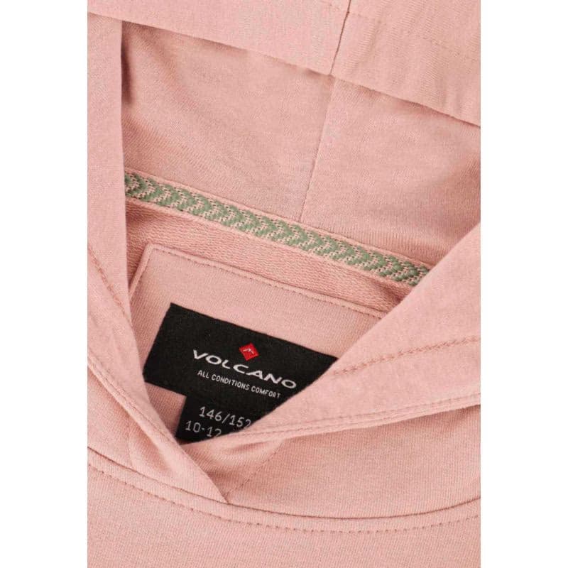 Dievčenská mikina s kapucňou VOLCANO B-MILEY JUNIOR 414 PINK LIGHT 4