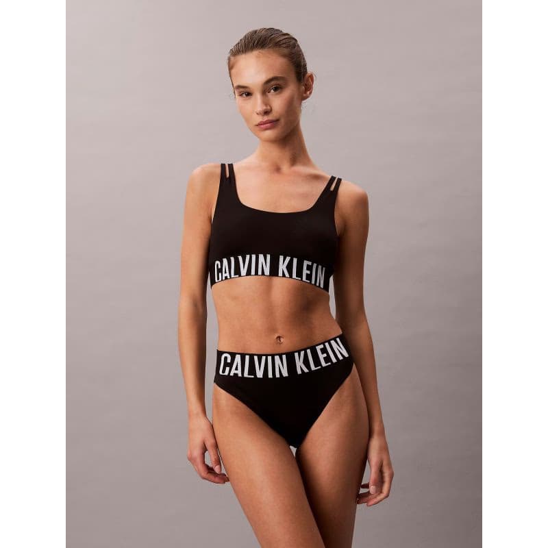 Dámske nohavičky CALVIN KLEIN High Waist Bikini Briefs Intense Power Microfibre black 2