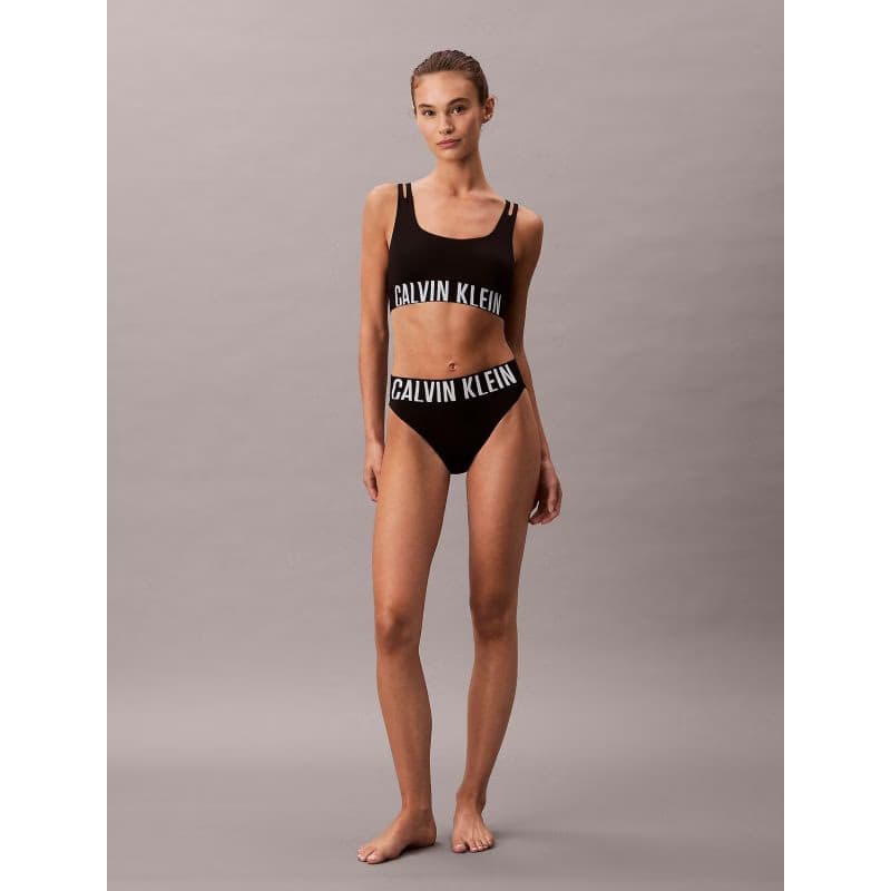 Dámske nohavičky CALVIN KLEIN High Waist Bikini Briefs Intense Power Microfibre black 5