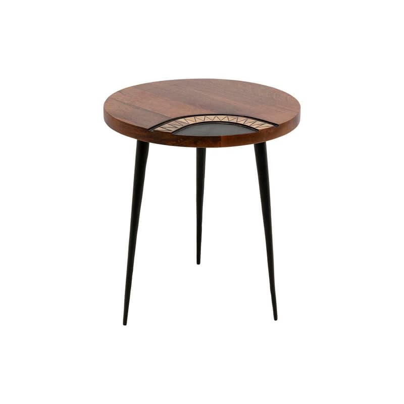 Medina Round príručný stolík hnedý Ø40 cm